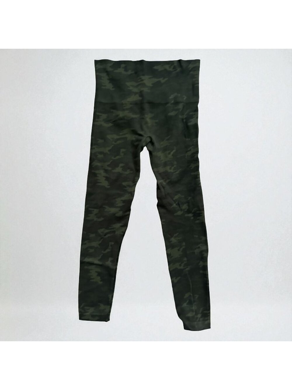SPANX Women's Green Camo Stretch Leggings Size Large